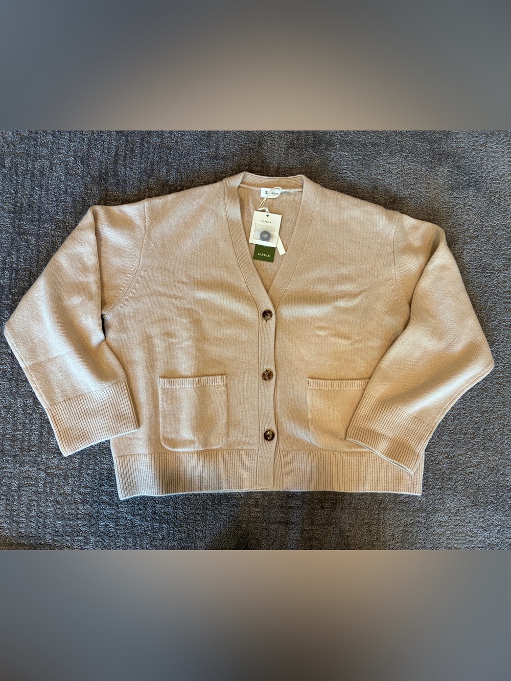 Cropped Wool-Cashmere Blend Cardigan